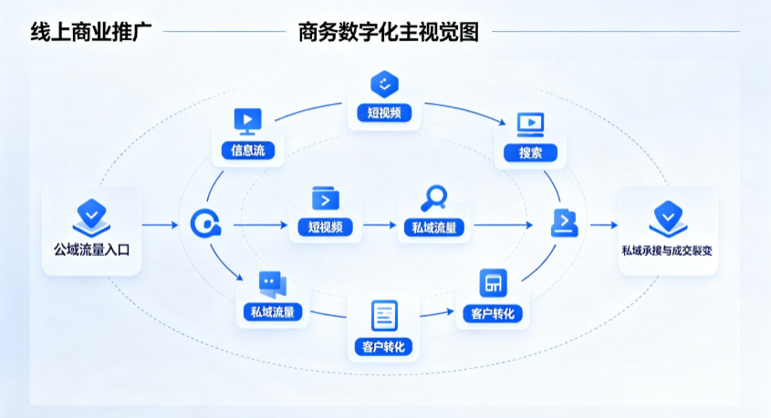 河西区线上商业推广怎么做？全域流量闭环搭建与低成本转化实战指南